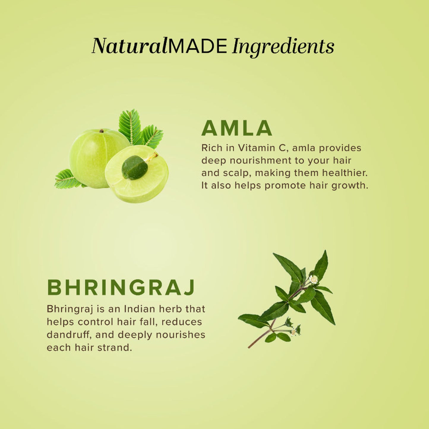 Khadi Natural Amla & Bhringraj Hair Cleanser/Shampoo SLS Paraben Free For All hair types