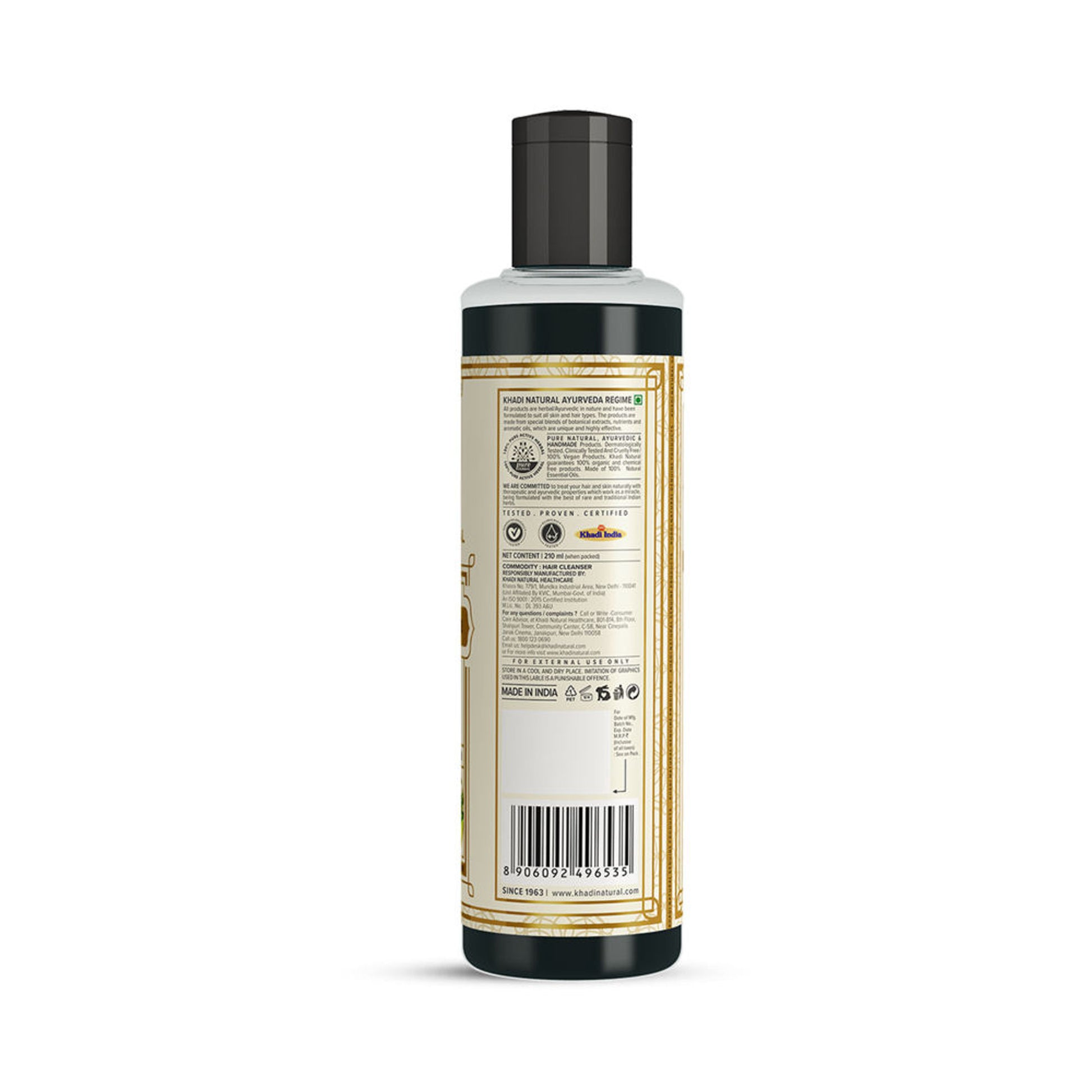 Khadi Natural Amla & Bhringraj Hair Cleanser/Shampoo SLS Paraben Free For All hair types