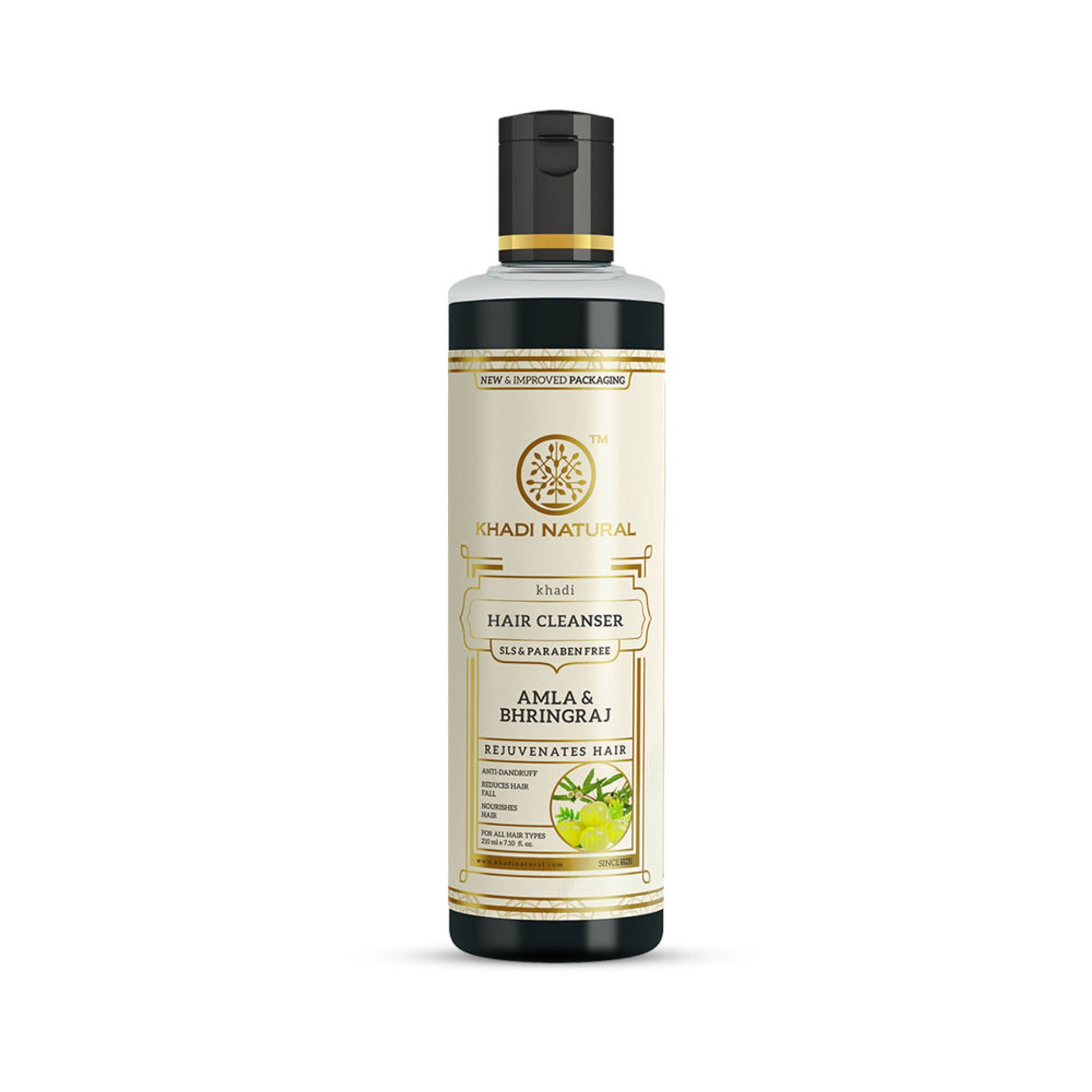 Khadi Natural Amla & Bhringraj Hair Cleanser/Shampoo SLS Paraben Free For All hair types