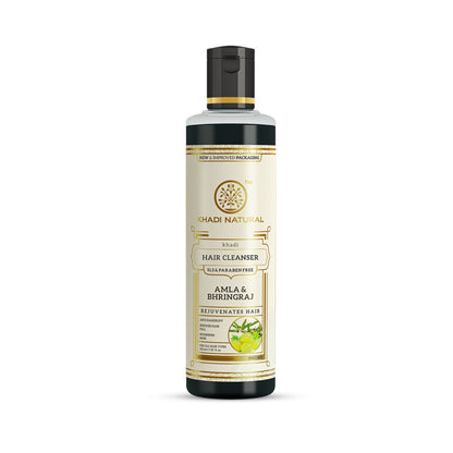 Khadi Natural Amla & Bhringraj Hair Cleanser/Shampoo SLS Paraben Free For All hair types