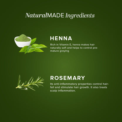 Khadi Natural Henna Rosemary Hair Oil For Hair Growth Paraben & Mineral Oil Free