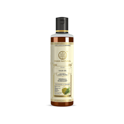 Khadi Natural Henna Rosemary Hair Oil For Hair Growth Paraben & Mineral Oil Free