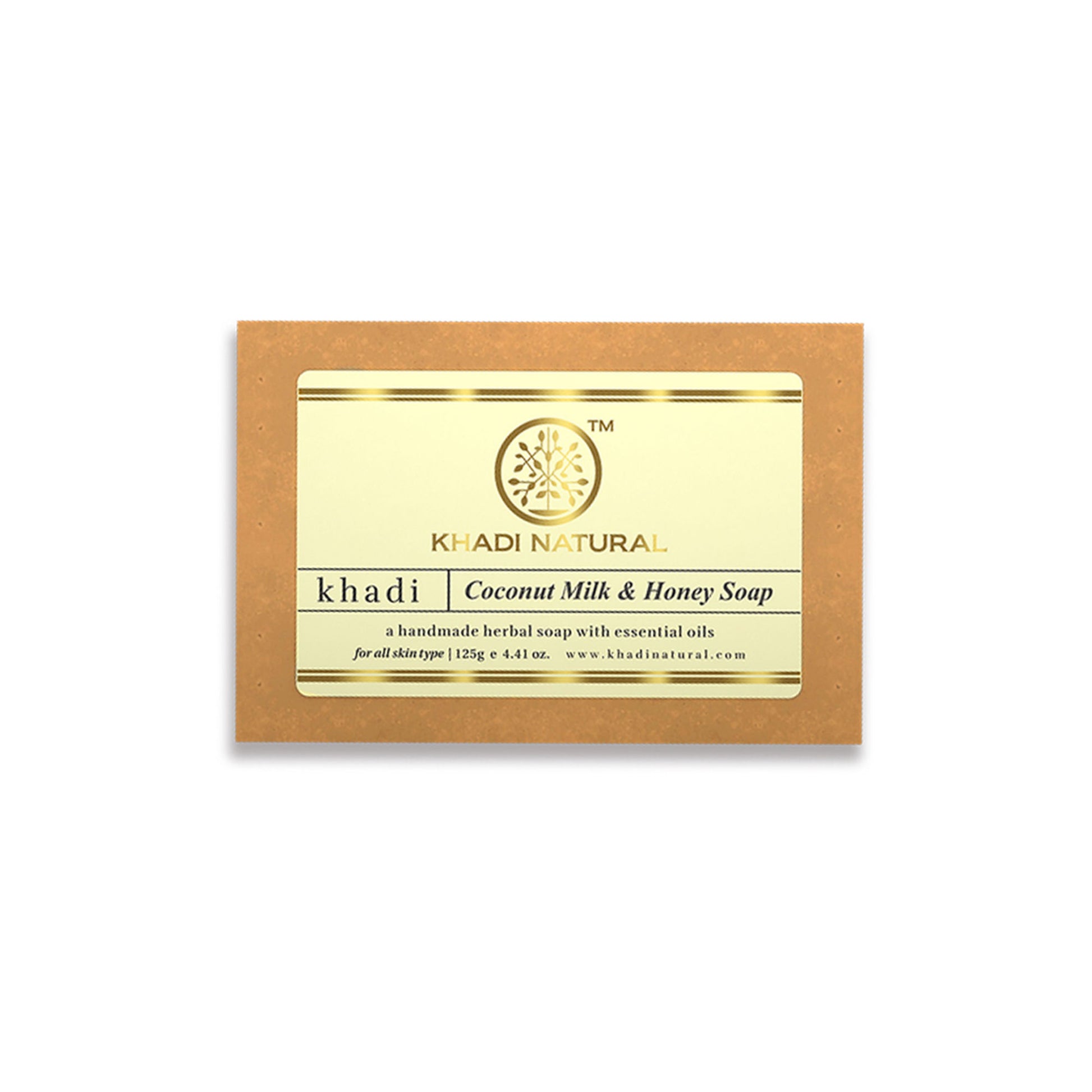 Khadi Natural Coconut Milk & Honey Handmade Soap Remove Acne & Stretch Marks