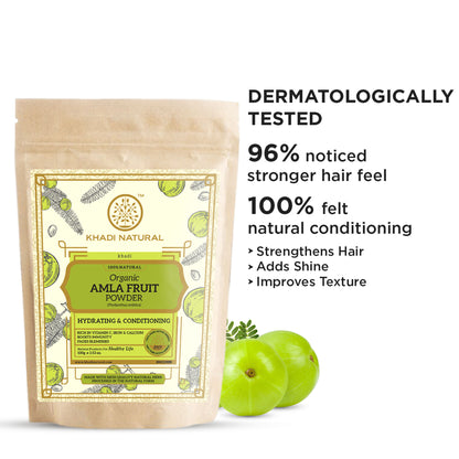 Khadi Natural Amla Fruit Organic Powder Strengthens Hair Roots