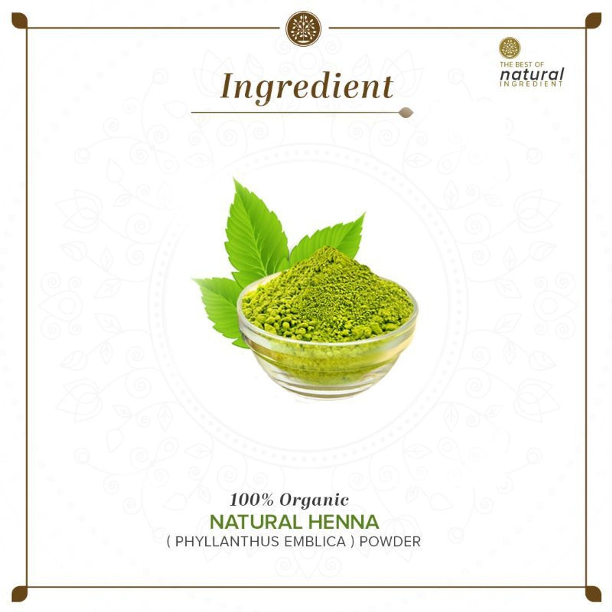 Khadi Natural Organic Natural Henna Powder Repair Damaged Hair