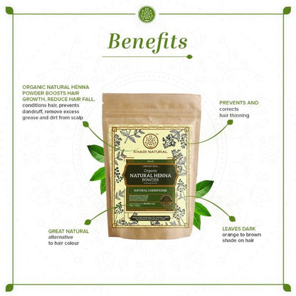 Khadi Natural Organic Natural Henna Powder Repair Damaged Hair
