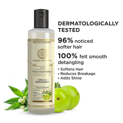 Khadi Natural Amla & Bhringraj Hair Conditioner For Anti-Hair Fall