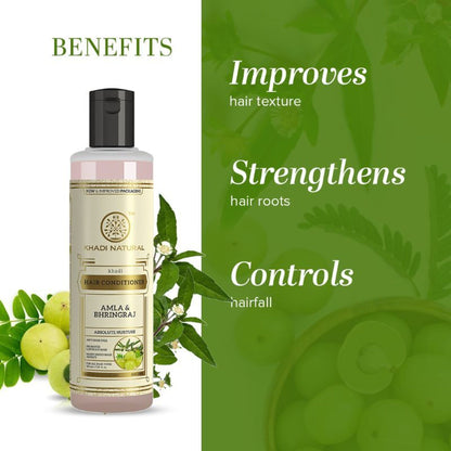 Khadi Natural Amla & Bhringraj Hair Conditioner For Anti-Hair Fall