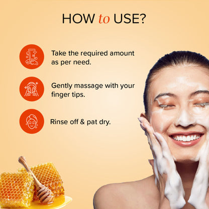 Khadi Natural Sandalwood & Honey Face Wash for Hydration, Glow and Gentle Cleansing