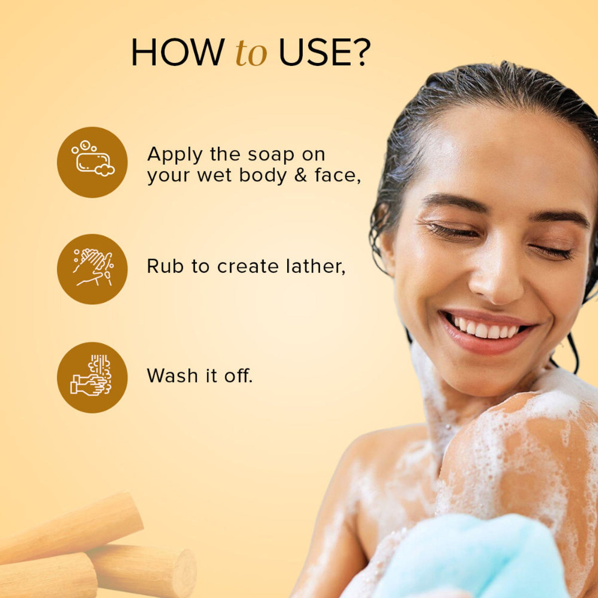 Khadi Natural Sandalwood Soap for Tan Removal, Acne and Rough Skin Pack of 5