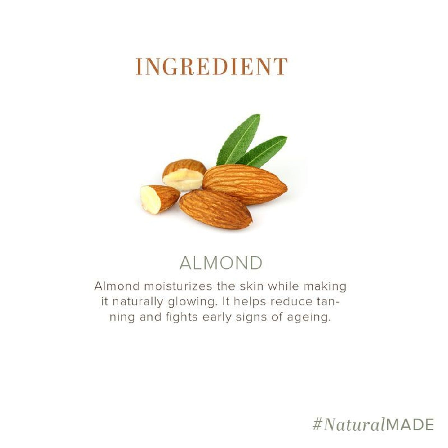 Khadi Natural Almond Handmade Soap Reduce Tann & Pigmentation