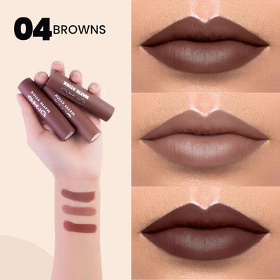 MARS Matte Lipsticks Box - 04 Browns