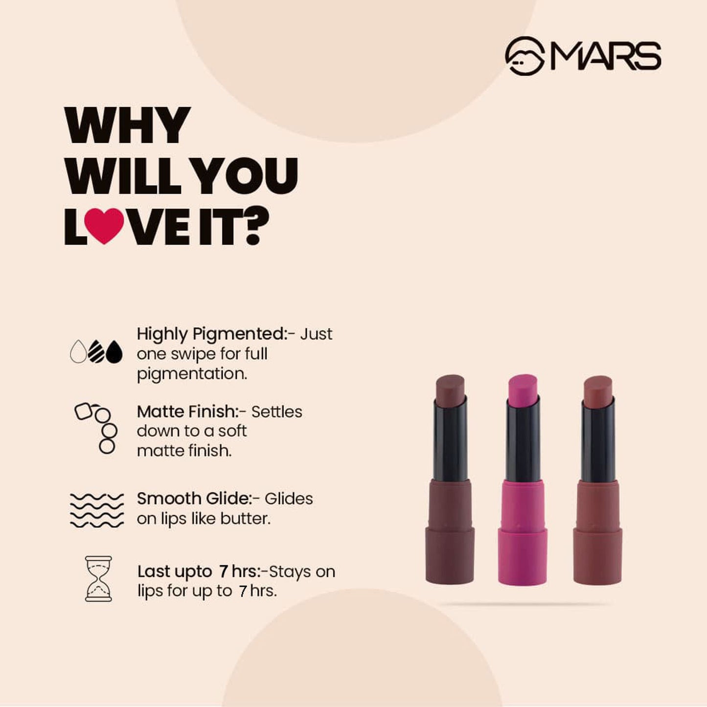 MARS Matte Lipsticks Box - All Rounder