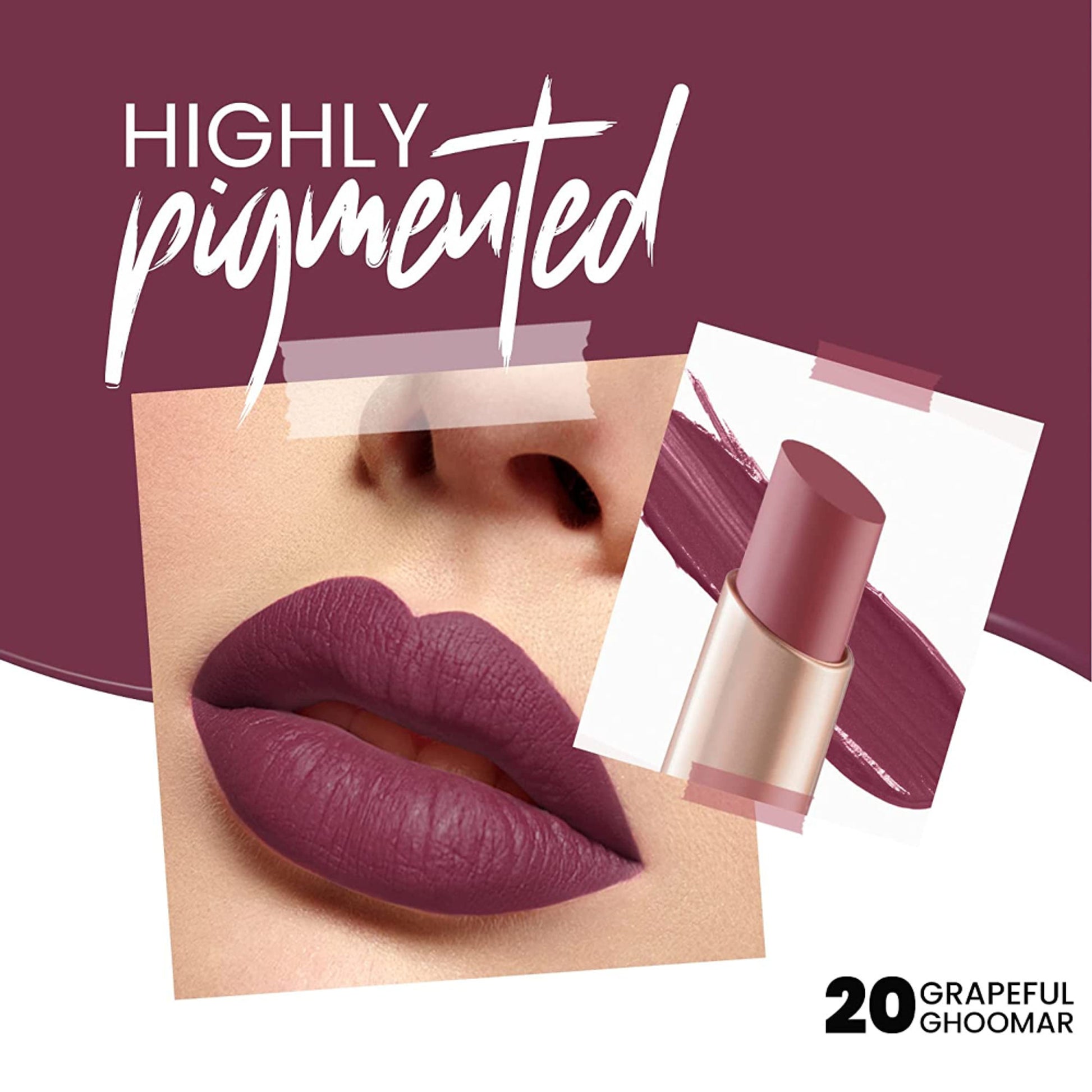 MARS Creamy Matte Lipstick - Grapeful Ghoomar