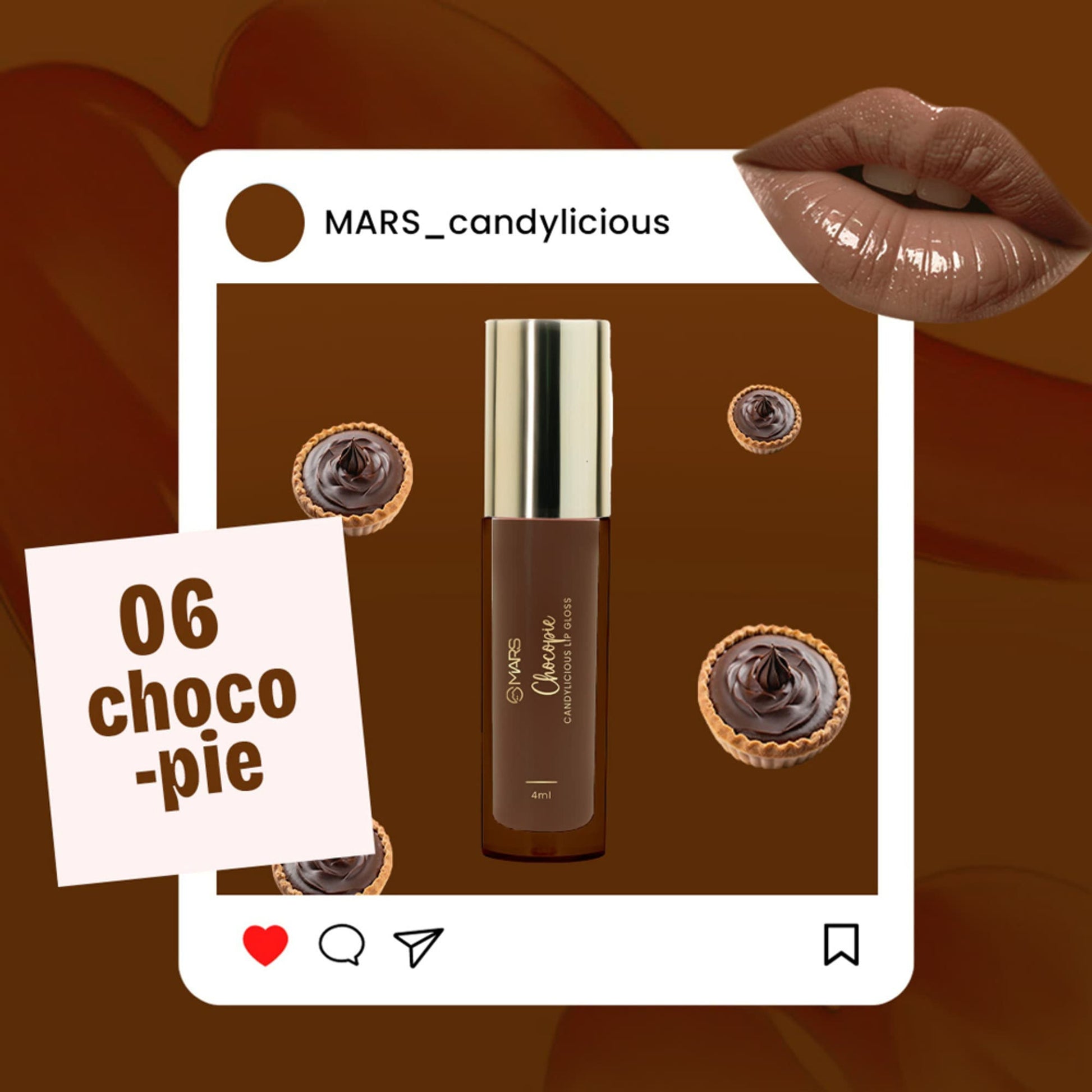MARS Candylicious Colored Lip Gloss - Chocopie