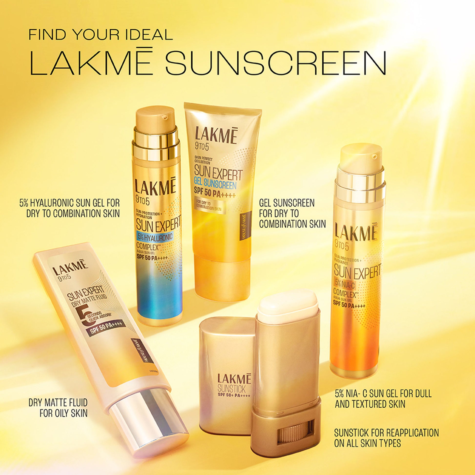 Lakme Fluid SPF 50 PA++++ In-Vivo Tested Sunscreen With 1% Niacinamide & Ceramide, All Skin Type