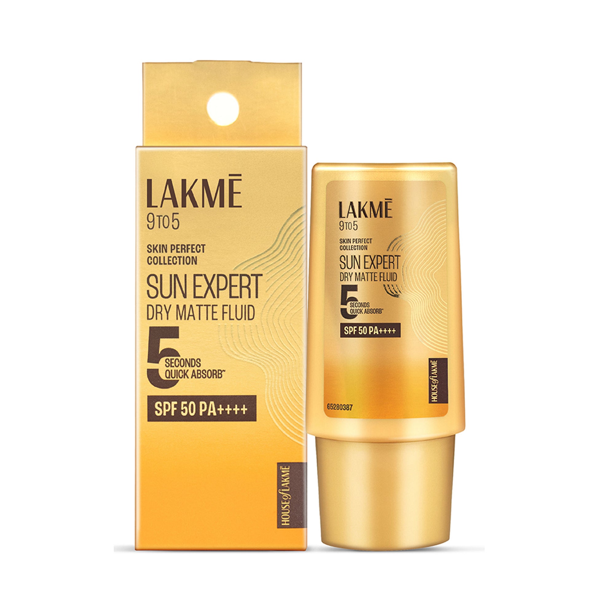 Lakme Fluid SPF 50 PA++++ In-Vivo Tested Sunscreen With 1% Niacinamide & Ceramide, All Skin Type