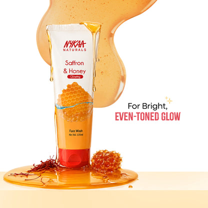 Nykaa Anti-Acne Face Wash With Salicylic Acid, Tea Tree & Neem - For Oily & Acne Prone Skin - Saffron Honey