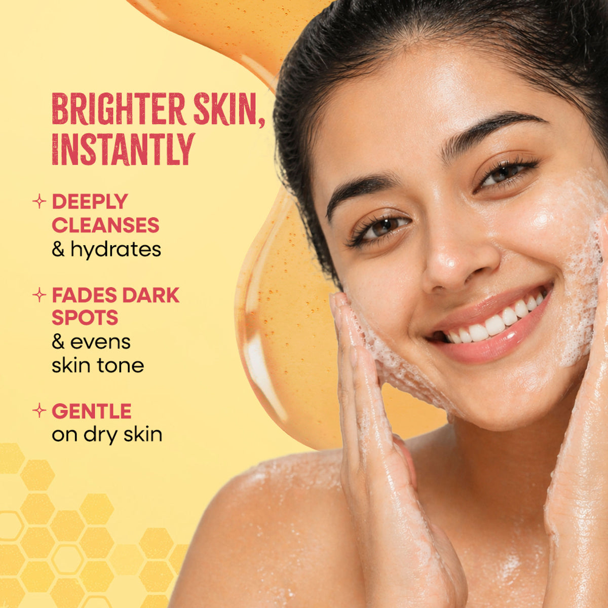 Nykaa Anti-Acne Face Wash With Salicylic Acid, Tea Tree & Neem - For Oily & Acne Prone Skin - Saffron Honey
