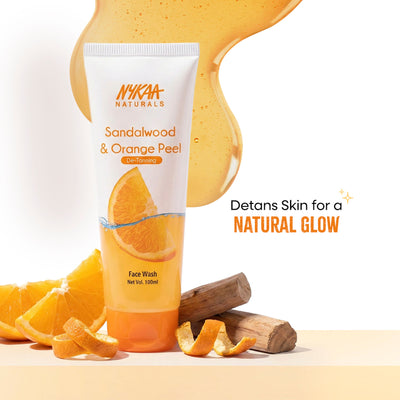 Nykaa Anti-Acne Face Wash With Salicylic Acid, Tea Tree & Neem - For Oily & Acne Prone Skin - Sandalwood Orange Peel