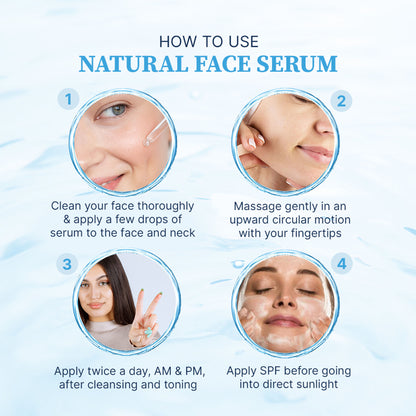 Hydra Glow Skincare Natural Face Serum Hydrating & Brightening
