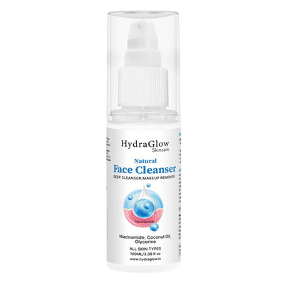 Hydra Glow Skincare Natural Face Cleanser Makeup Remover Deep Cleanser