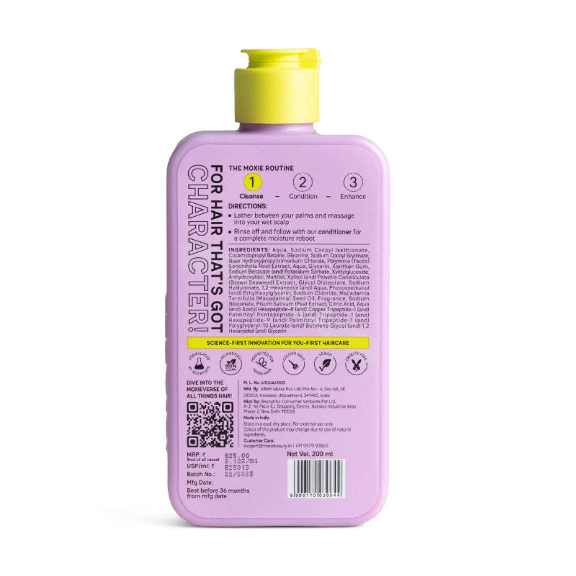 Moxie Beauty Hyaluronic Acid Repairing Shampoo for Dry & Damaged Hair