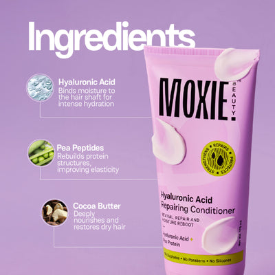 Moxie Beauty Hyaluronic Acid Repairing Conditioner for Dry & Damaged Hair