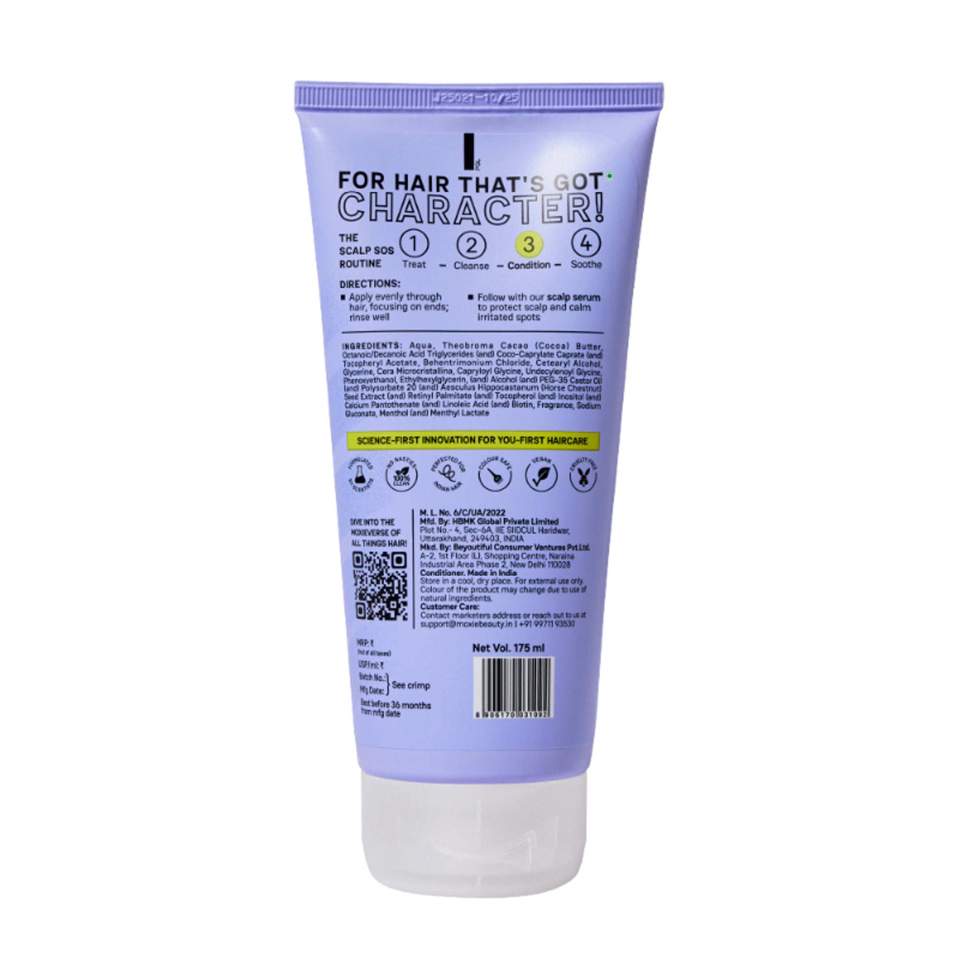 Moxie Beauty Moisture Restoring Conditioner for Soothed Scalp and Hydrated Hair