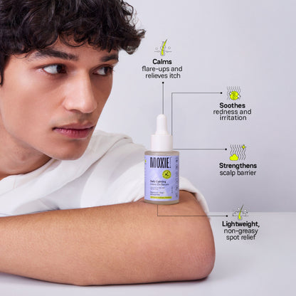 Moxie Beauty Daily Calming Leave-On Serum Treatment for Itchy Scalp