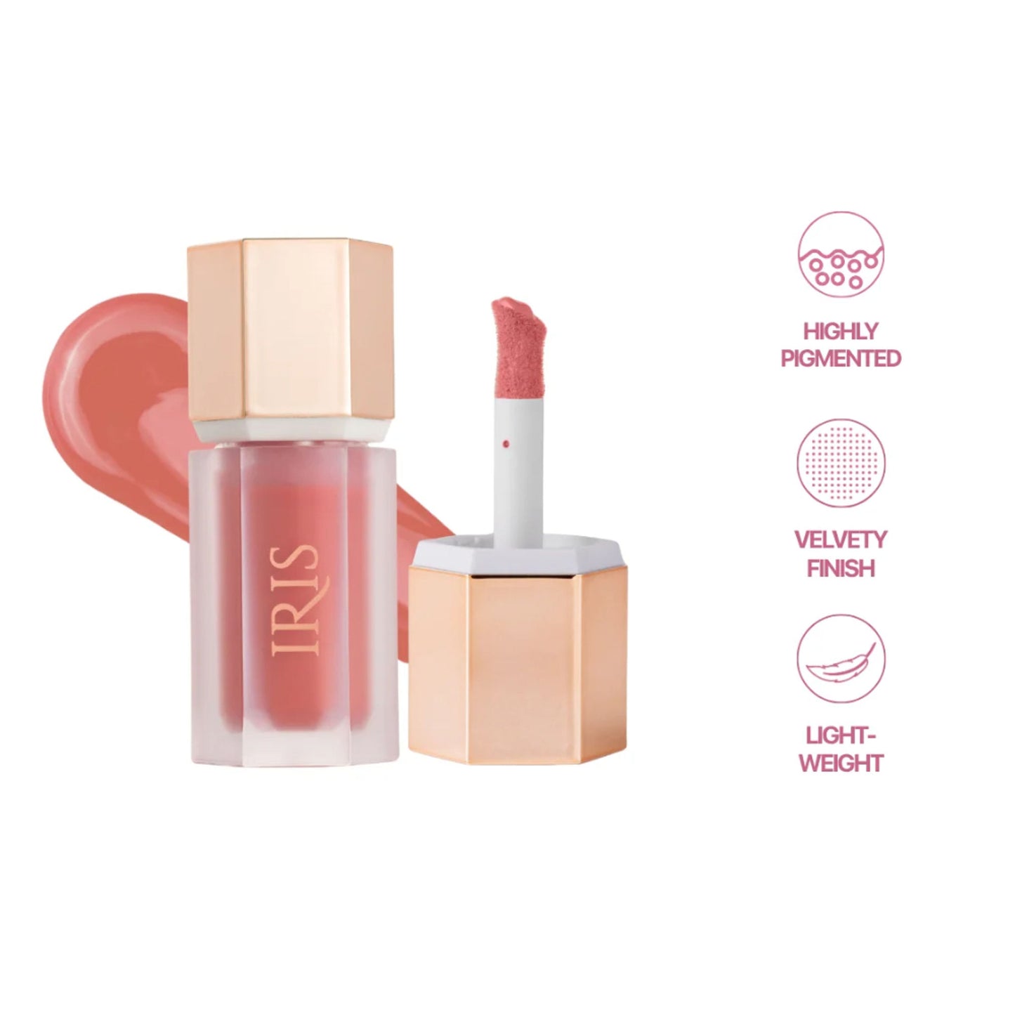 IRIS COSMETICS Oh! She Blushes Liquid Blush - Nude Pink