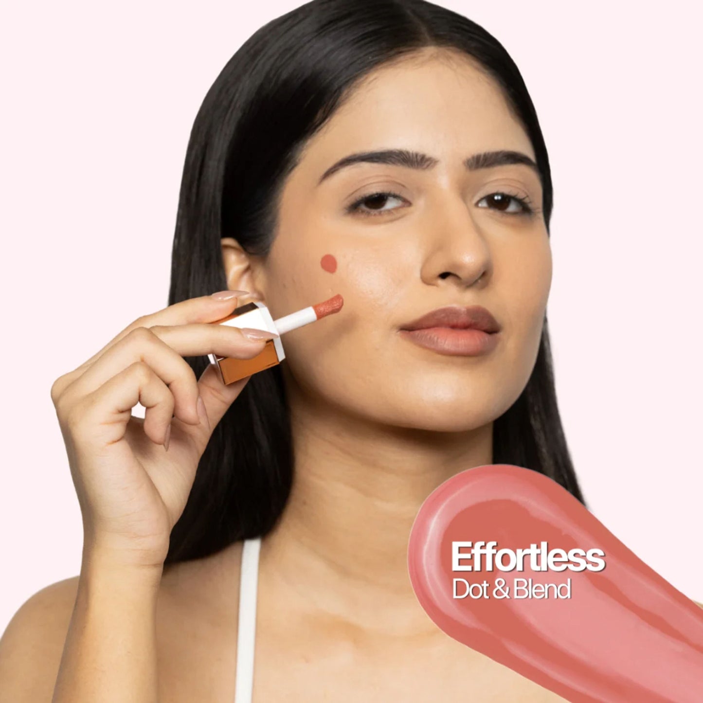 IRIS COSMETICS Oh! She Blushes Liquid Blush - Nude Pink