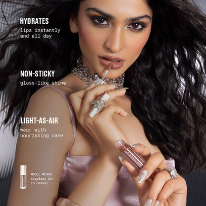 M.A.C Lipglass Air Mini Lip Gloss - Casual
