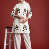 Indyancart IE Women Floral Printed Pure Cotton Kurti with Trousers