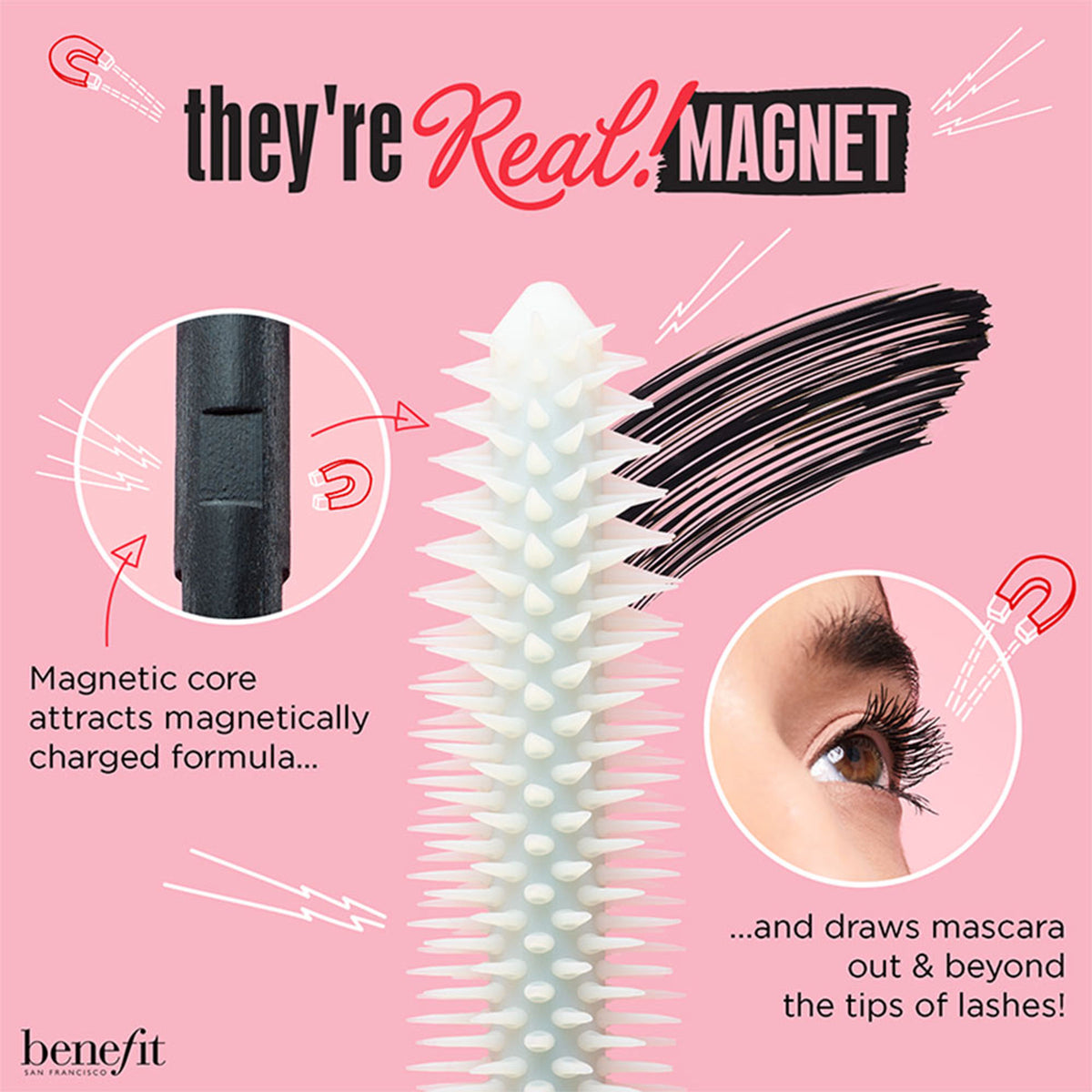 Benefit Cosmetics They're Real Magnet Black Mascara