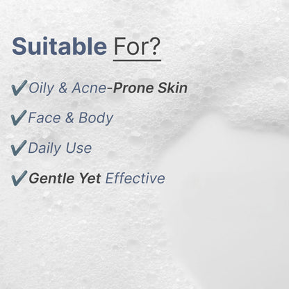 Wild Oak 5% Benzoyl Peroxide Face & Body Acne Wash
