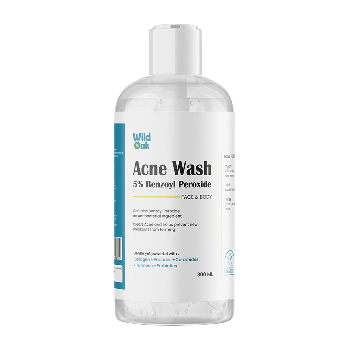 Wild Oak 5% Benzoyl Peroxide Face & Body Acne Wash