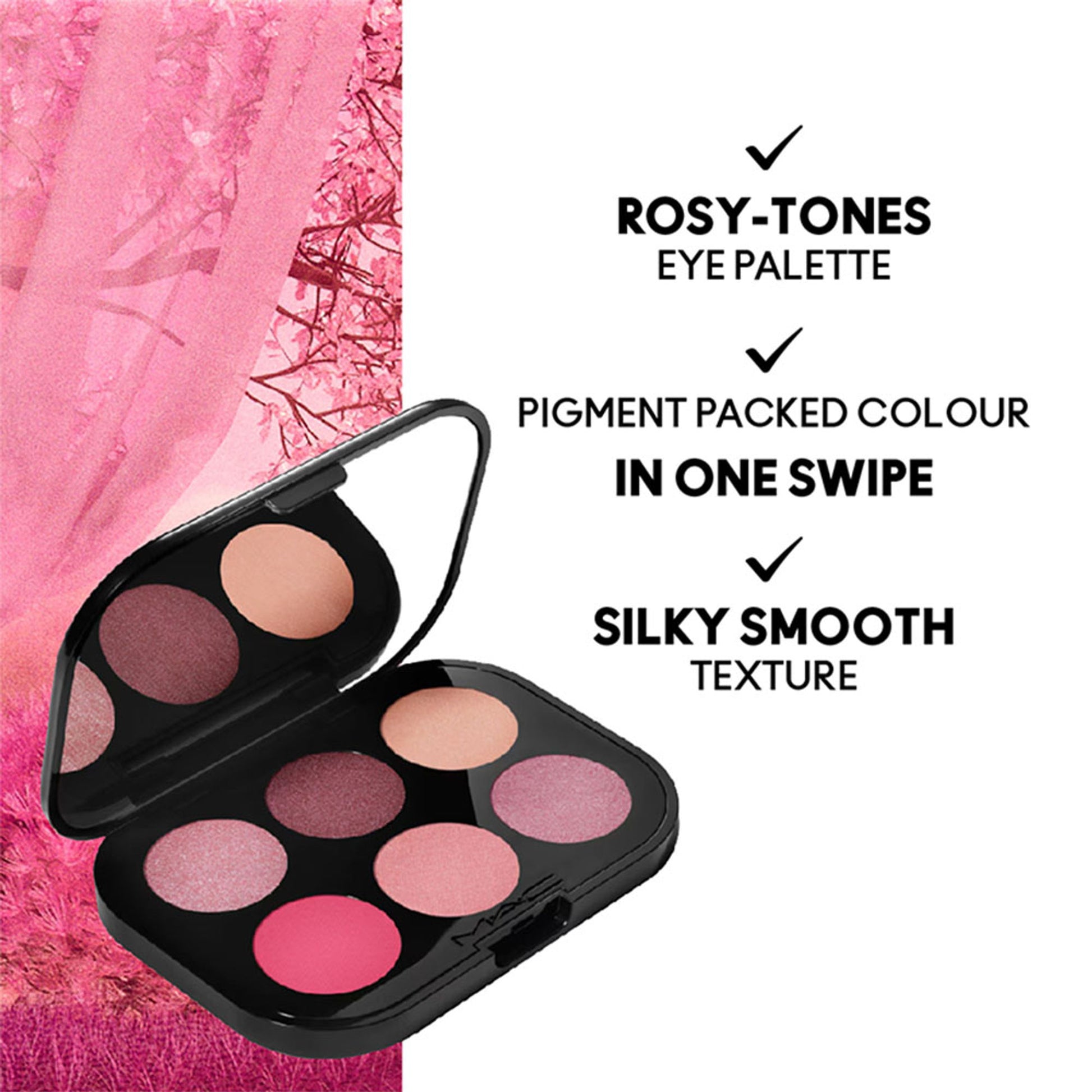 M.A.C Connect In Colour Eye Shadow Palette X6 - Rose Lens