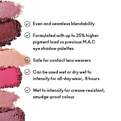 M.A.C Connect In Colour Eye Shadow Palette X6 - Rose Lens