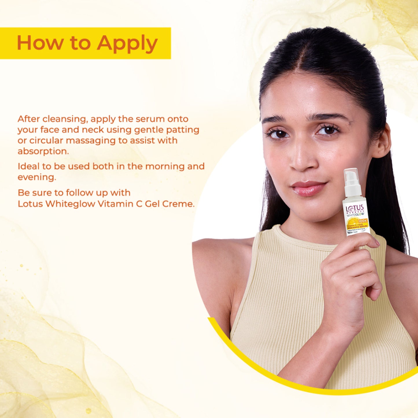 Lotus Herbals WhiteGlow Vitamin C + Gold Radiance Face Serum For Dark Spots, Dull & Uneven Skin Tone
