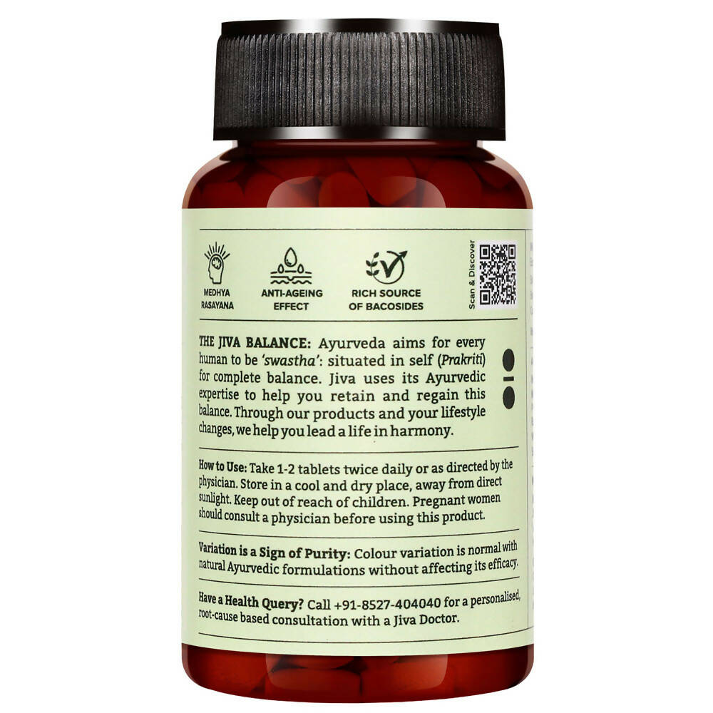Jiva Ayurveda Brahmi Tablets - Indyancart