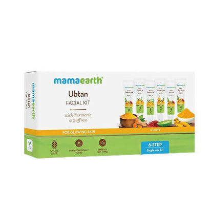 Mamaearth Ubtan Facial Kit with Turmeric & Saffron for Glowing Skin - Indyancart