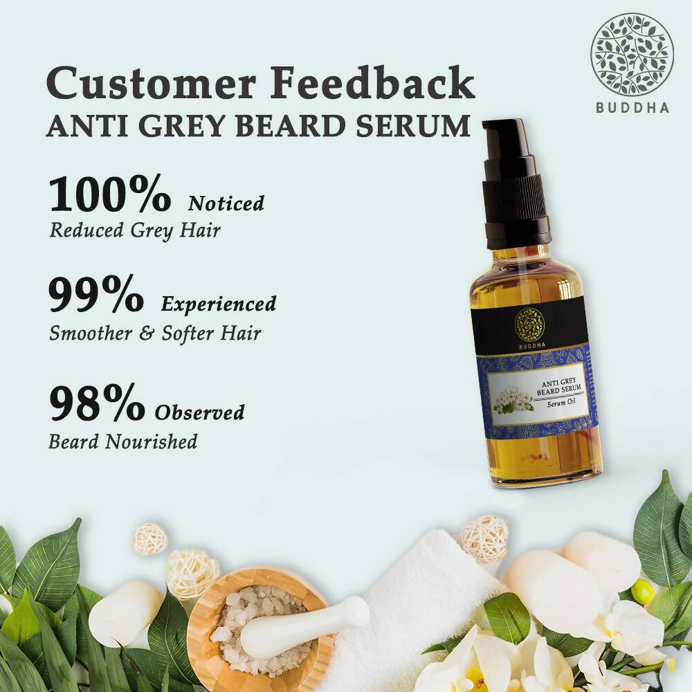 Buddha Natural Anti Grey Beard Serum Oil - Indyancart