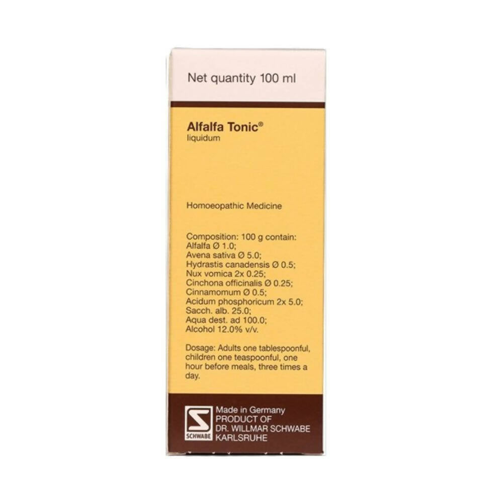 Dr. Willmar Schwabe India Schwabe Germany Alfalfa Tonic - Indyancart