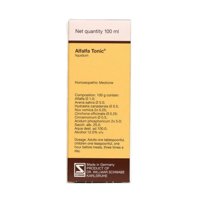 Dr. Willmar Schwabe India Schwabe Germany Alfalfa Tonic - Indyancart