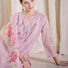 Dhiyona IE Floral Embroidered Thread Work Kurta With Trousers & Dupatta