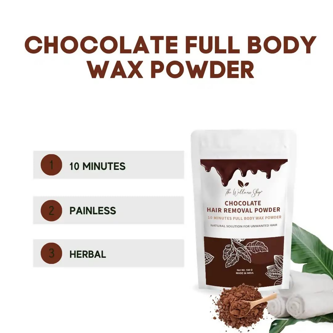 The Wellness Shop Chocolate Hair Removal Powder - Indyancart