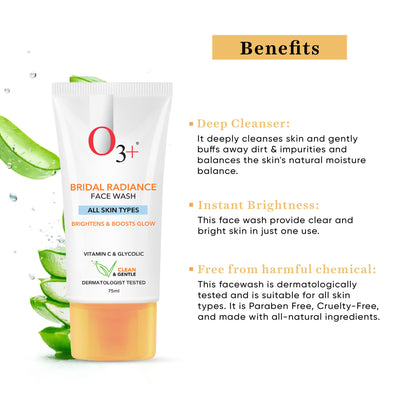 O3+ Bridal Radiance Face Wash