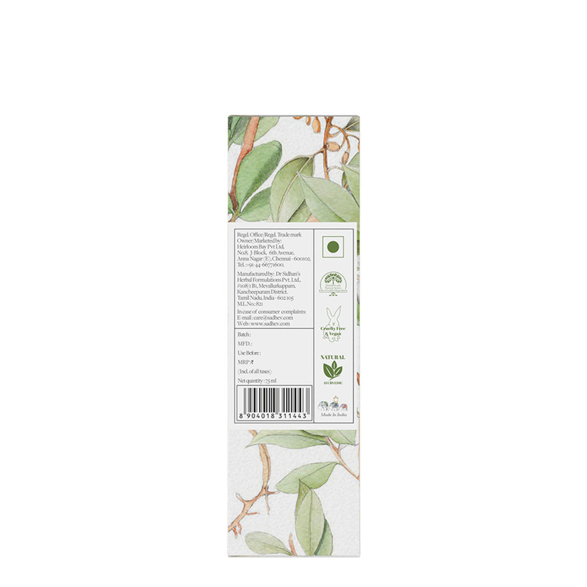 SADHEV Ayurvedic Facial Cleanser Combination Skin