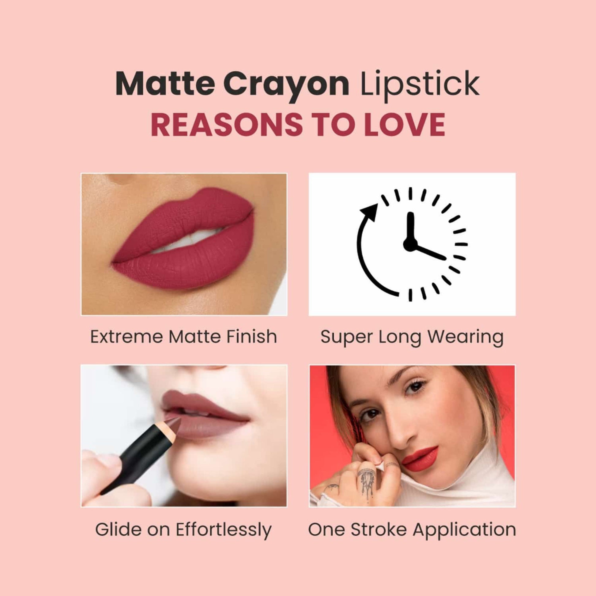 VERYMISS Matte Lip Crayon Lipstick - 05 Cinnamon Brown